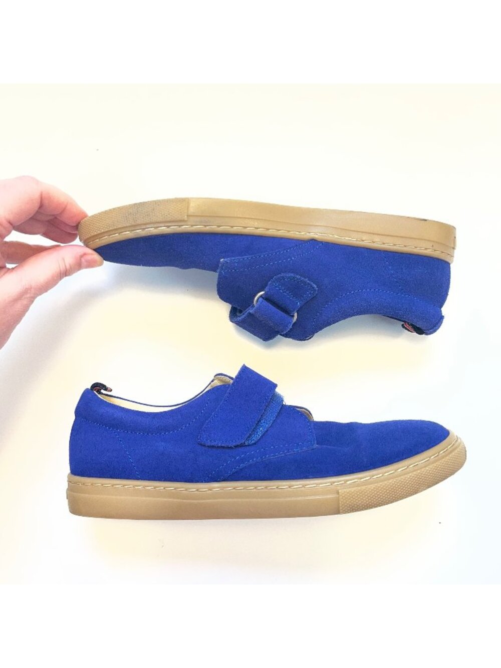 Jacadi Blue Suede Sneakers, Size 3.5